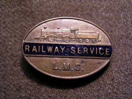 WWII LMS Railway Worker's Lapel Badge