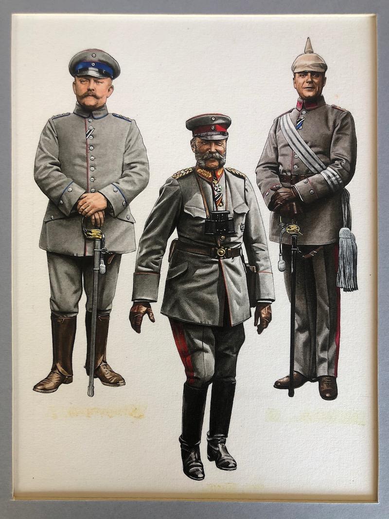 Original Pierre Turner Art Work - Imperial German Army